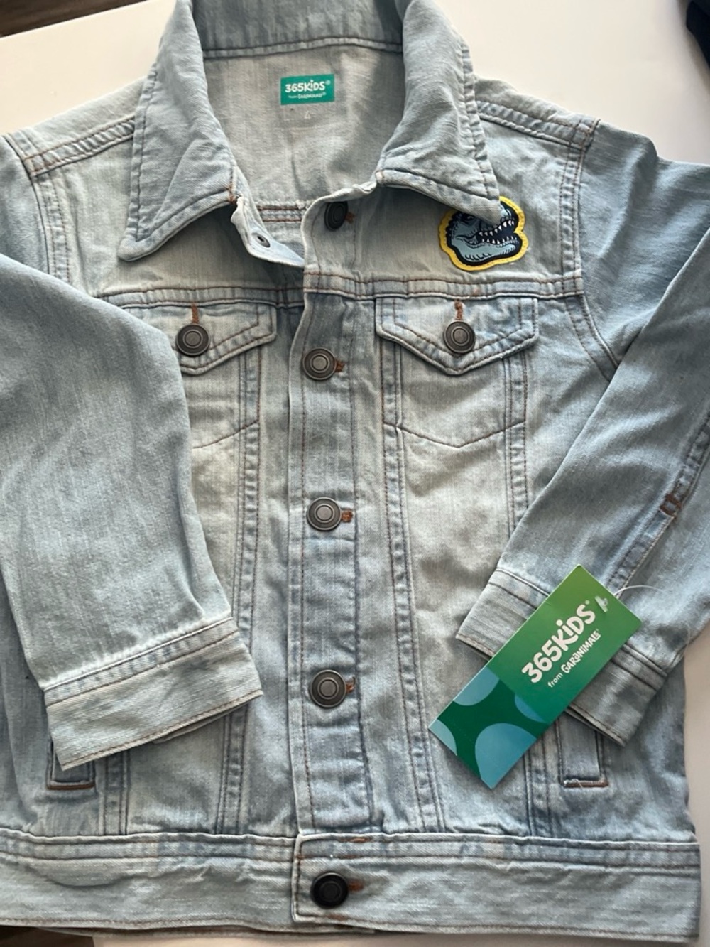 Garanimals Light Wash Denim Jacket with Dino Patch